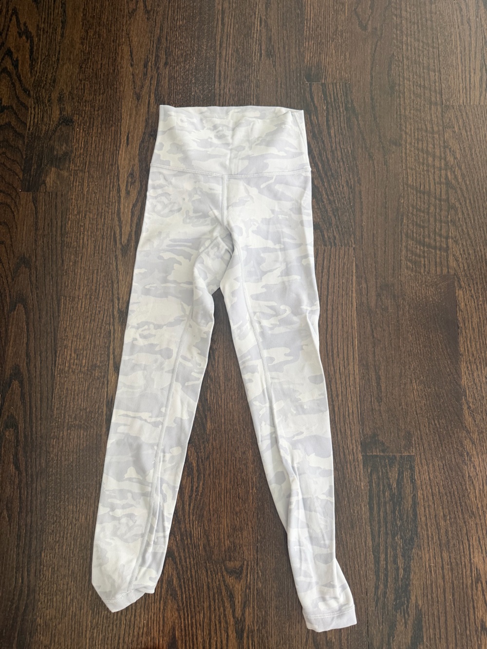 lululemon athletica White & Light Gray Camo High-Rise Leggings